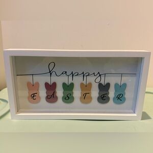 Colorful Happy Easter Bunny Wall Decor- NWT